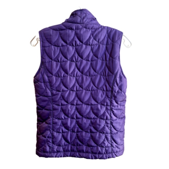 Jane Ashley Purple Quilted Zip Front Vest. Size PM - Picture 2 of 5